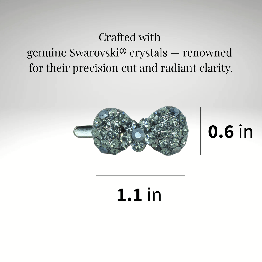 Chérie Clip | Mini Bow Magnetic Crystal Hair Clip | Luxury Crystal Hair Accessory by Haerime