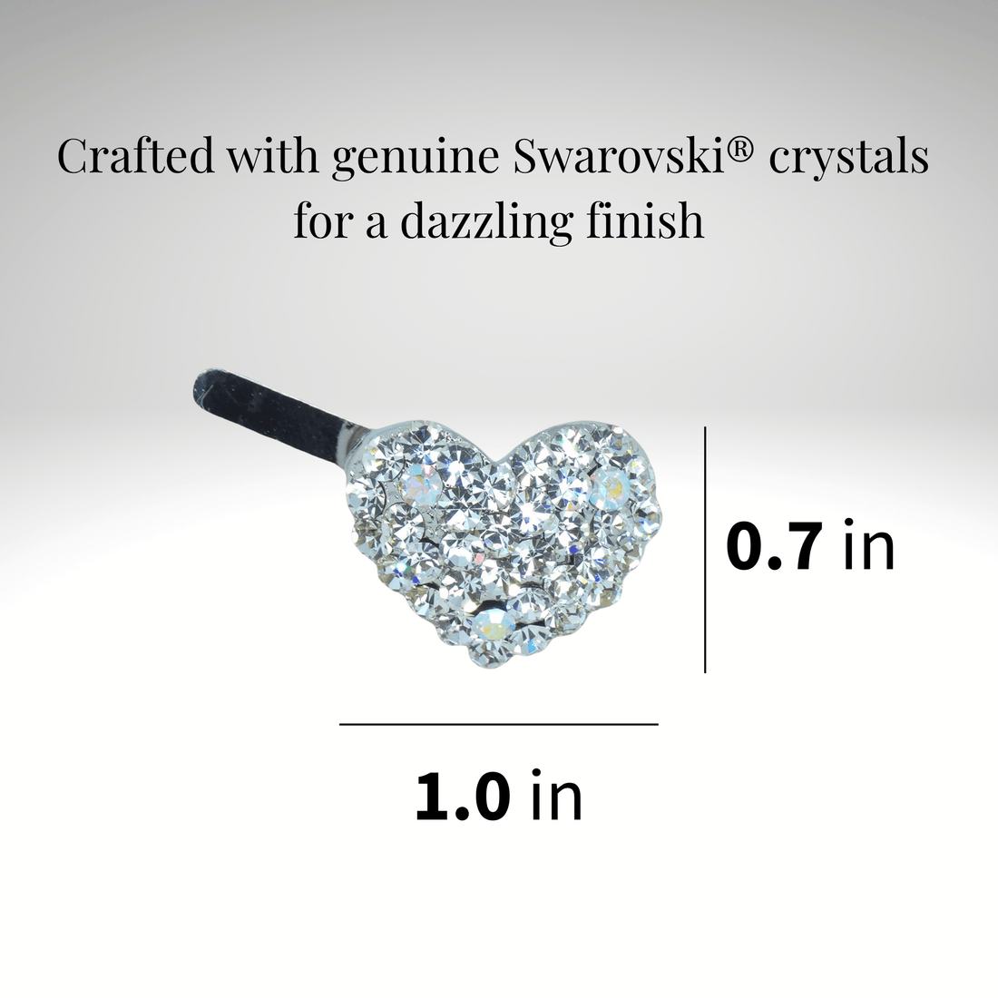CoeurClip | Magnetic Crystal Heart Hair Clip | Luxury Crystal Hair Accessory by Haerime