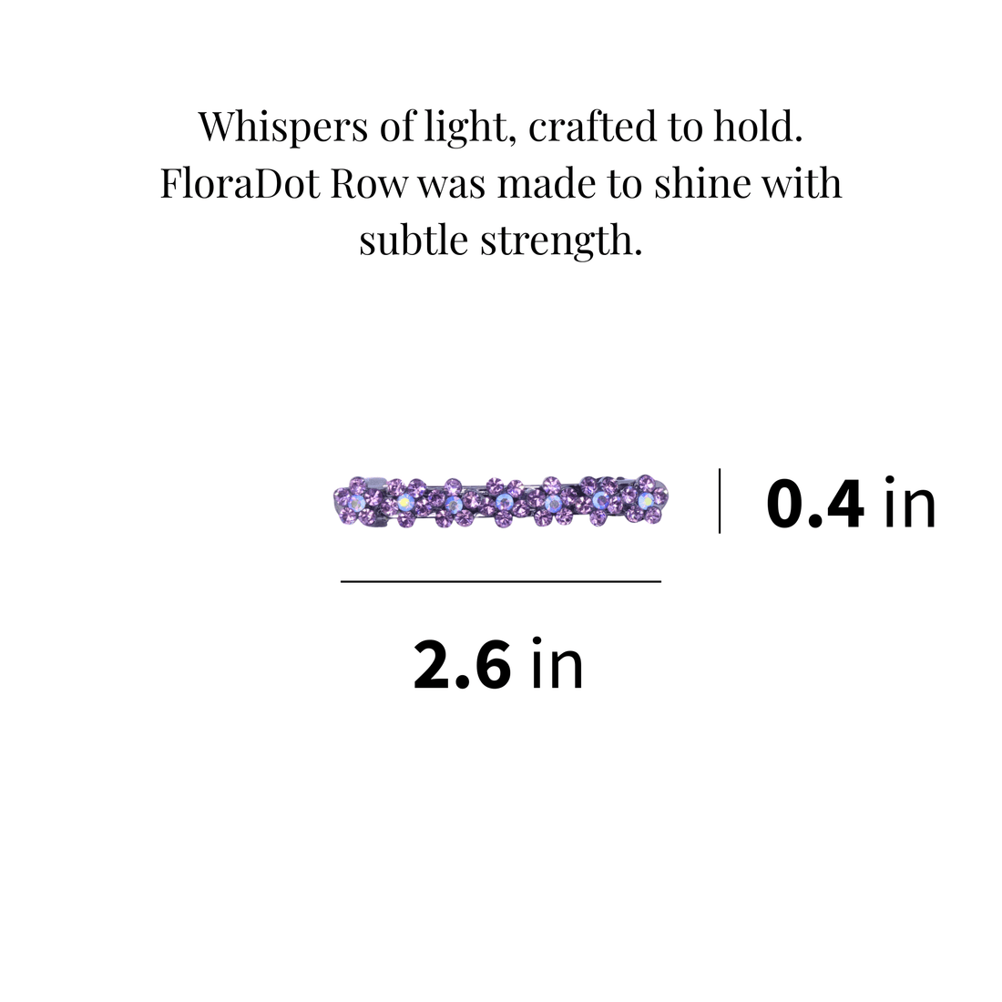 FloraDot Row | Mini Crystal Flower Barrette | Luxury Crystal Hair Accessory by Haerime