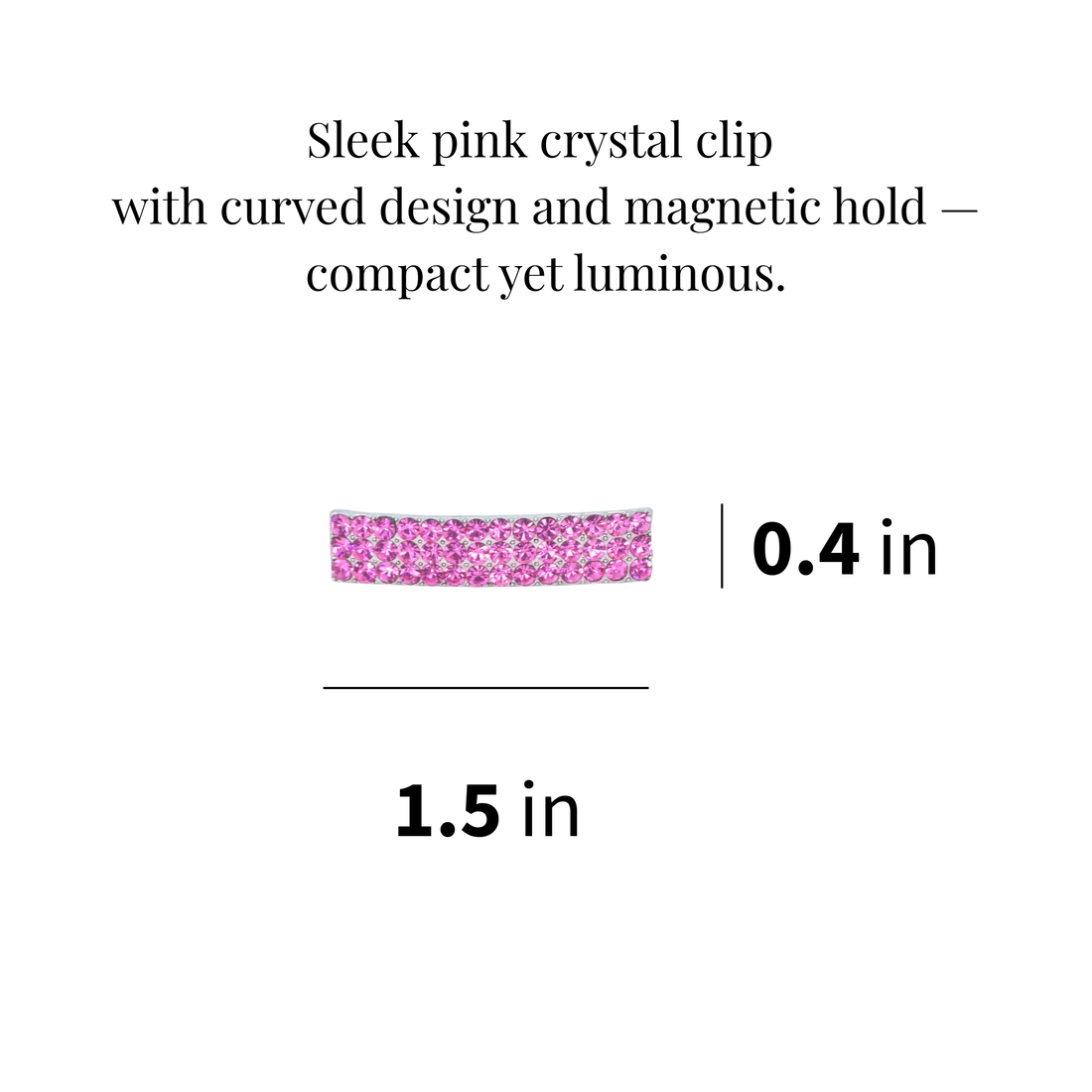 Magnetta Snap Clip | Magnetic Crystal Hair Clip | Luxury Crystal Hair Accessory by Haerime