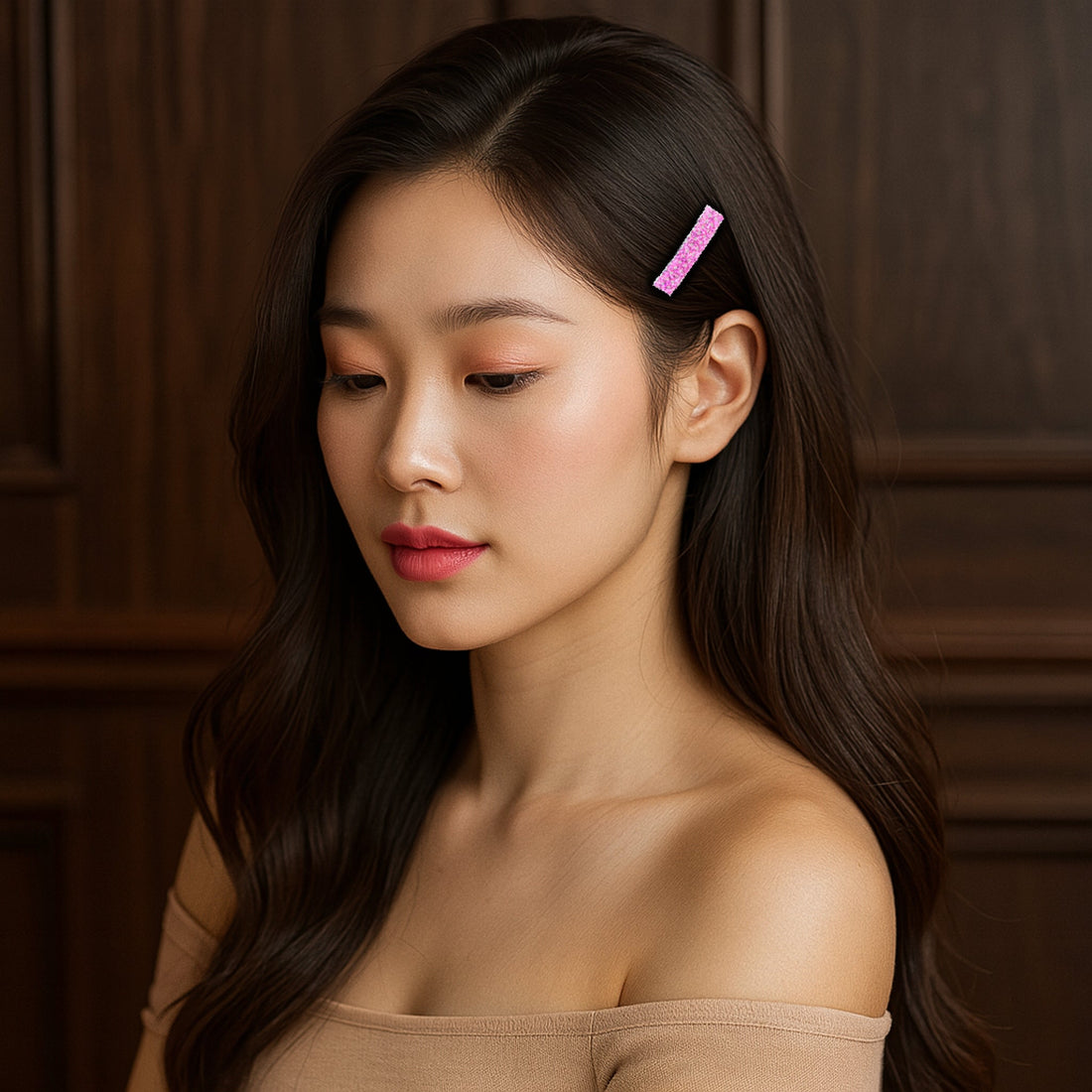 Magnetta Snap Clip | Magnetic Crystal Hair Clip | Luxury Crystal Hair Accessory by Haerime