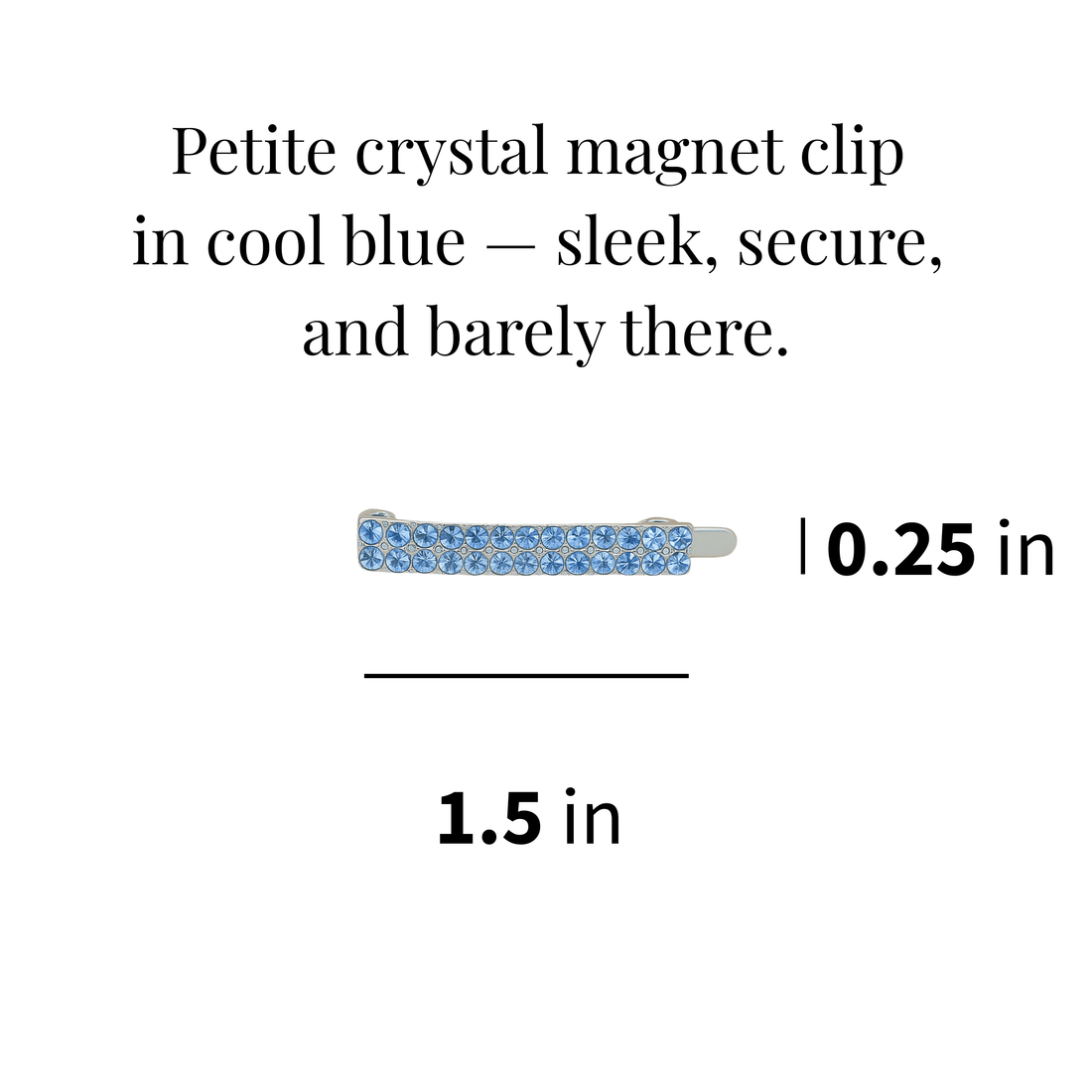 Minette Magnet Clip | Magnetic Crystal Bar Hair Pin | Luxury Crystal Hair Accessory by Haerime