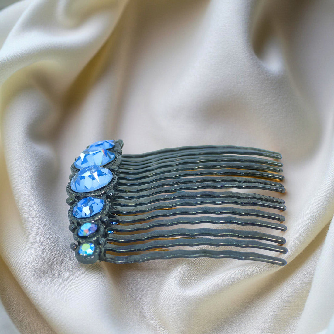 Ornette Classic Comb | Symmetric Crystal Hair Comb | Luxury Crystal Hair Accessory by Haerime