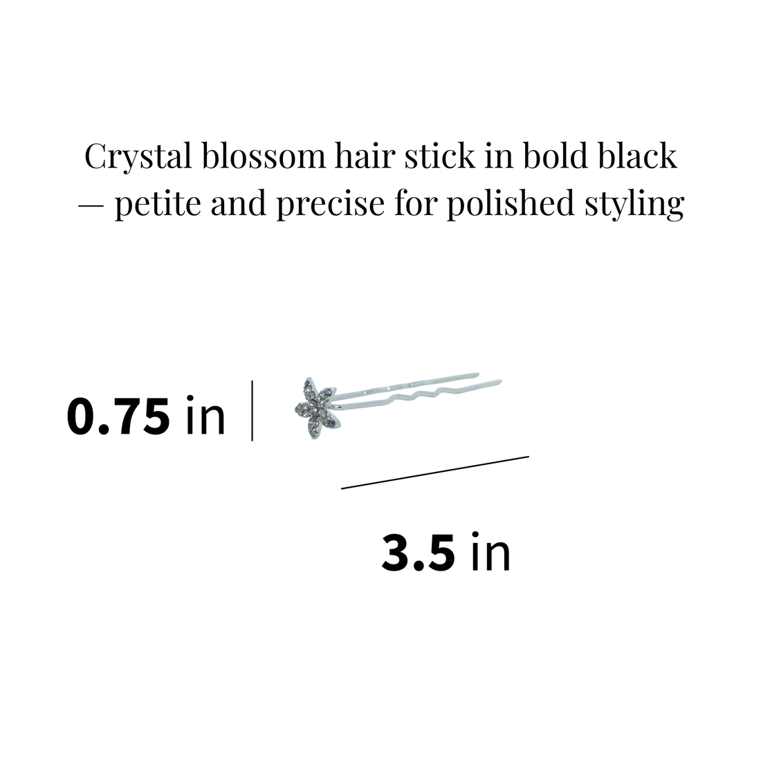 Petalight Hair Stick | Crystal Mini Flower Hair Pin | Luxury Crystal Hair Accessory by Haerime