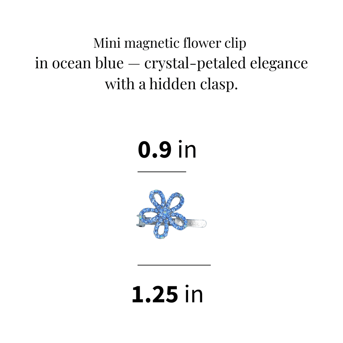 PetalMuse Magnetique | Magnetic Crystal Flower Clip | Luxury Crystal Hair Accessory by Haerime