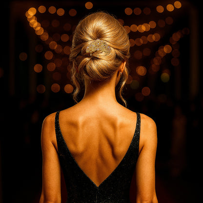 Celestara Bloom, shown in hair.