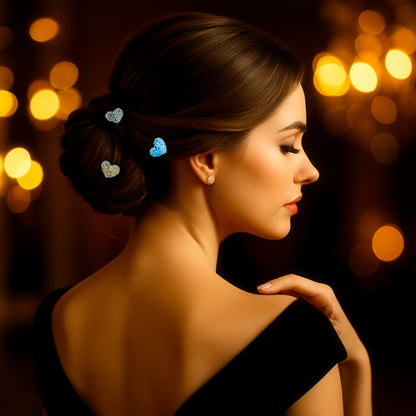 CoeurClip hair accessory, shown in hair.