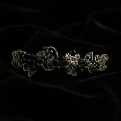 Elysia Garland barrette, product view.