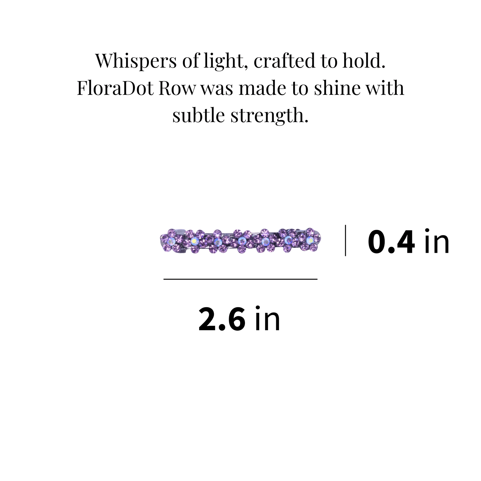 FloraDot Row | Mini Crystal Flower Barrette | Luxury Crystal Hair Accessory by Haerime