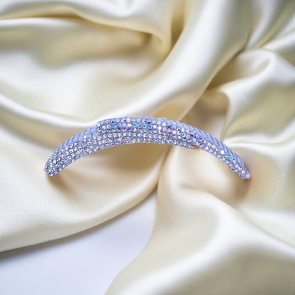 Haerime Aurelya Dual Arc Accessory in Clear showing curved design and dual arc silhouette