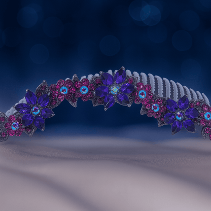 Celestara Crown hair comb, side view.