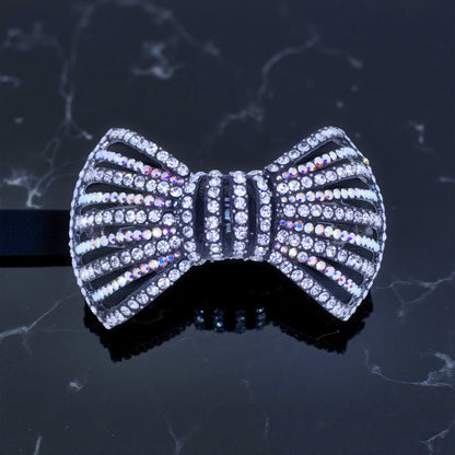 Celestial Ribbons barrette, Clear color option, product view.