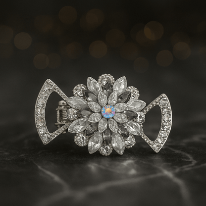 Floréa Blossom jaw clip, Clear color option, product view.