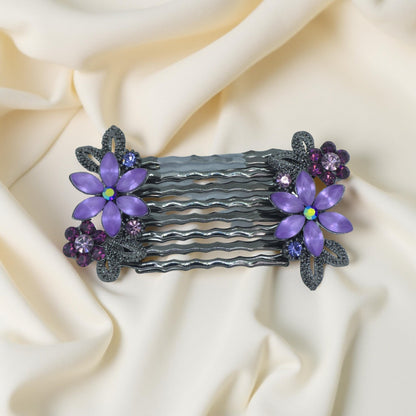 Florelle hair accessory, Purple color option, product view.