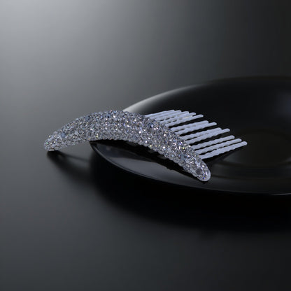 Lunoria Arch hair accessory, Black color option, product view.