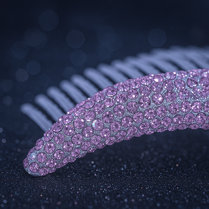 Lunoria Arch hair accessory, side view.