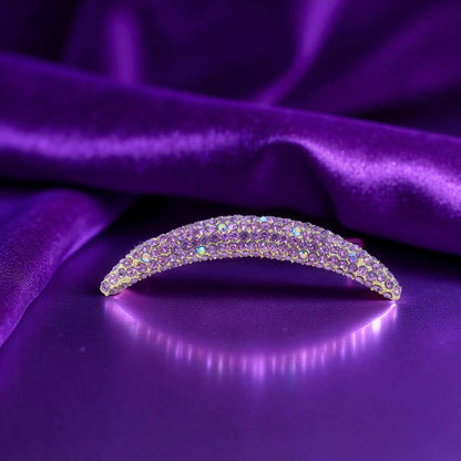 Lunoria Arch hair accessory, Purple color option, product view.