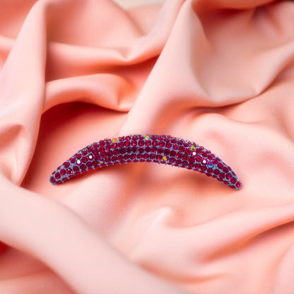 Lunoria Arch hair accessory, Red color option, product view.