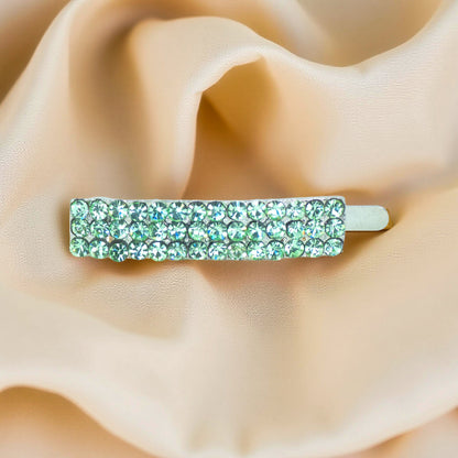 Magnetta hair accessory, Peridot color option, product view.