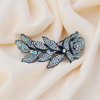 Midnight Bloom barrette, product view.