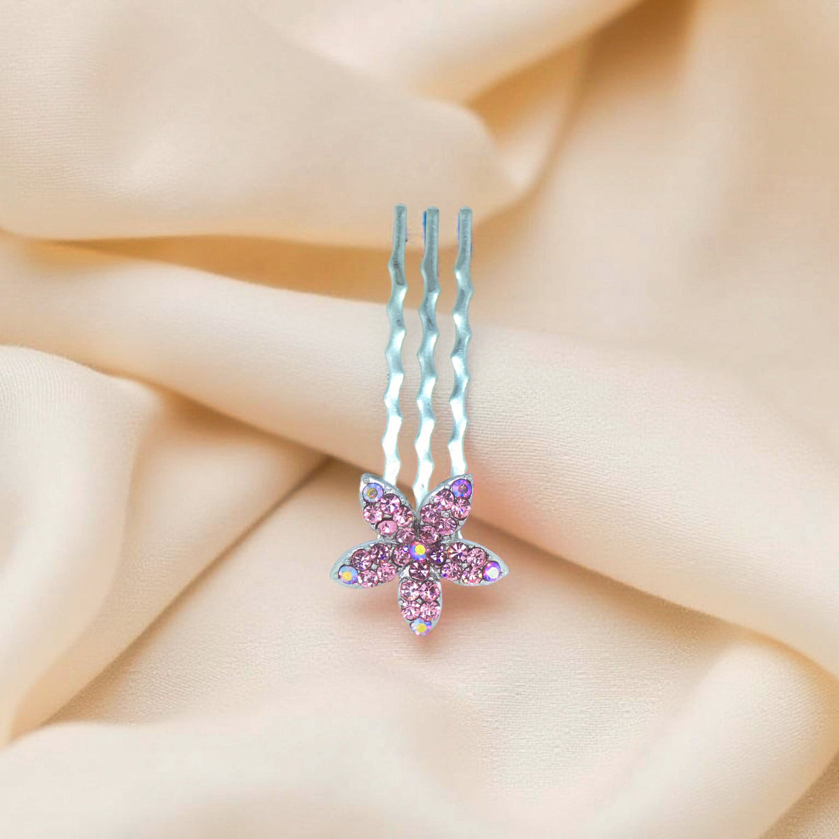 Starpetal Minis hair accessory, Pink color option, product view.