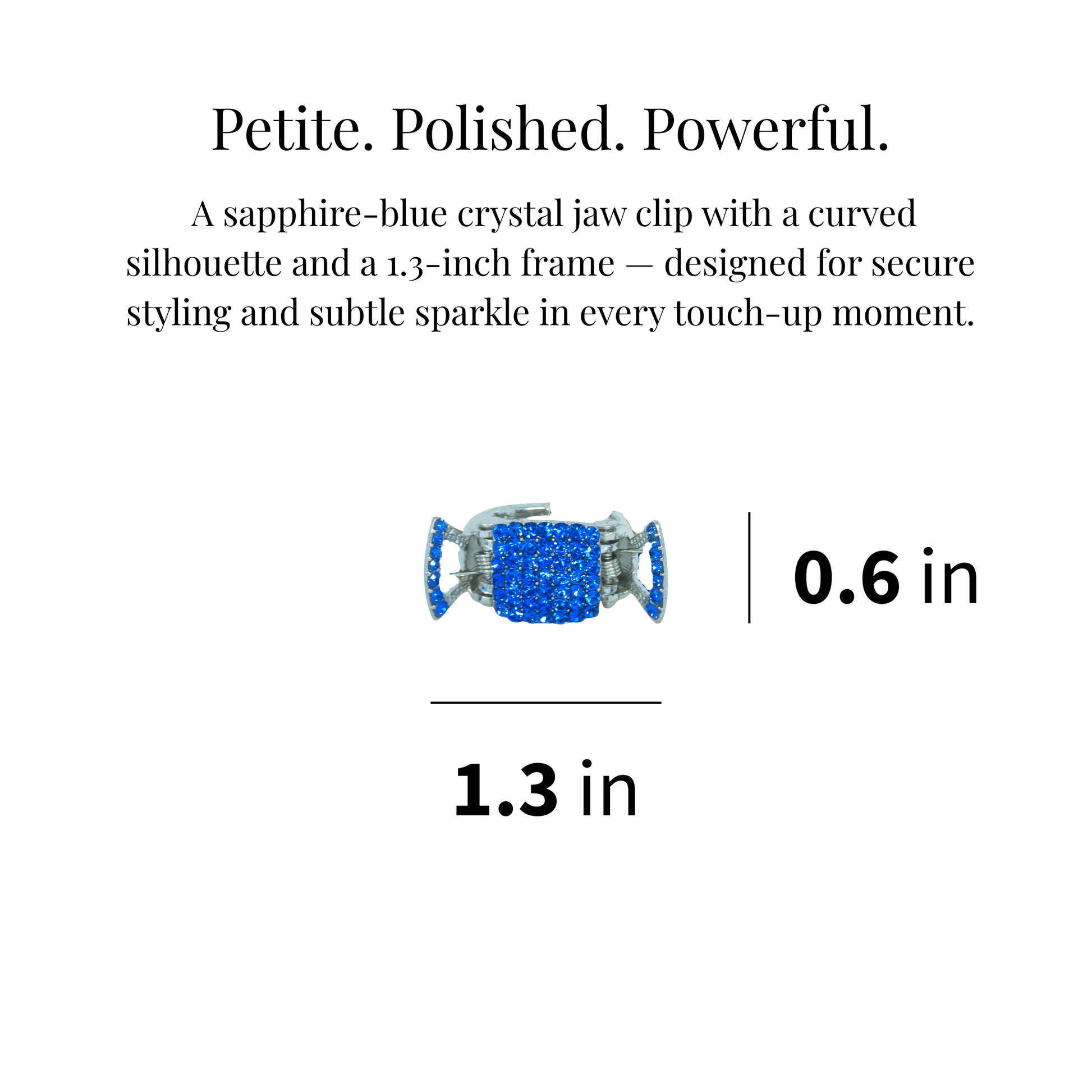 LumiClasp Mini | Sparkling Crystal Jaw Clip | Luxury Crystal Hair Accessory by Haerime
