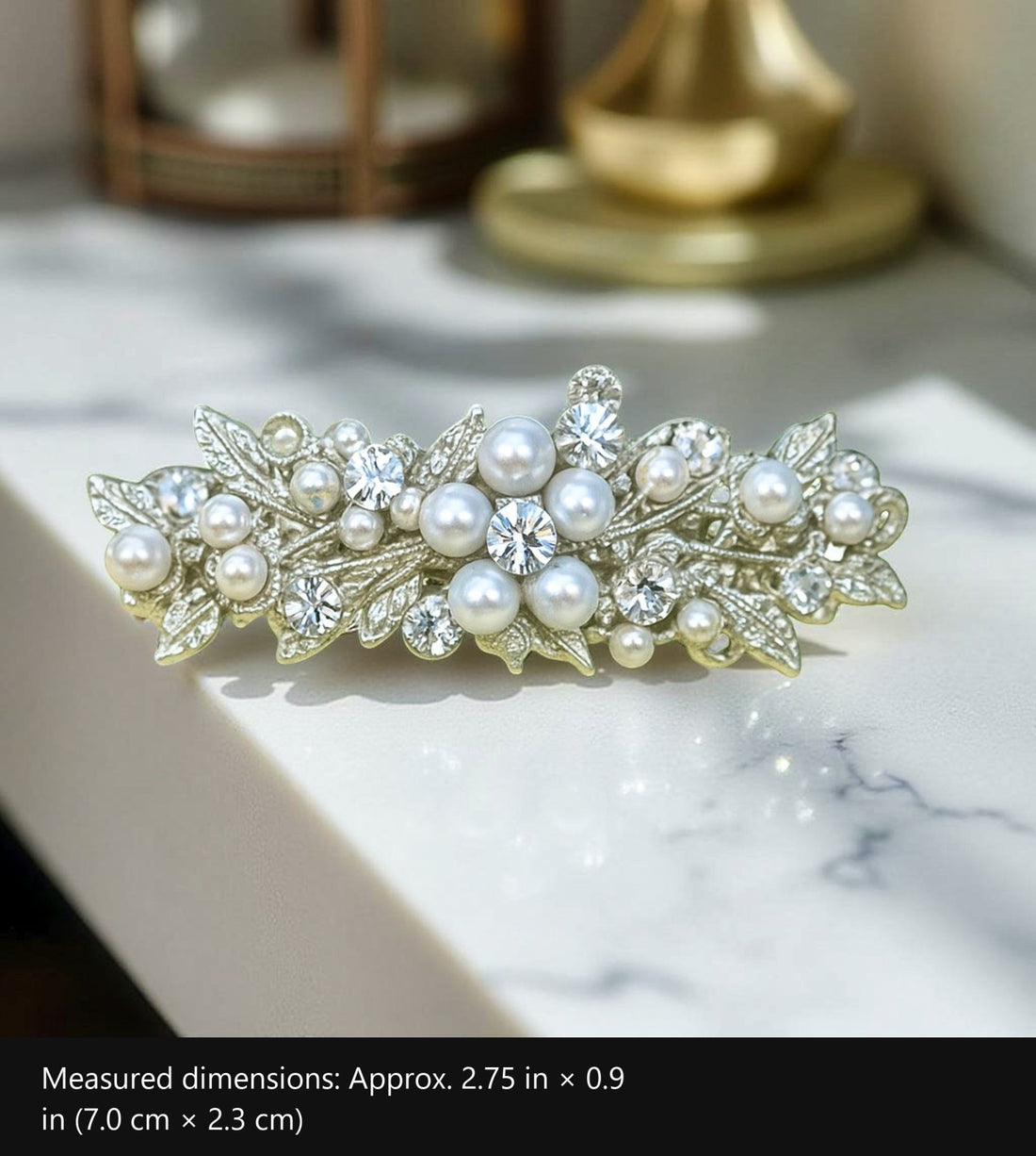 Lumielle Frost with measured dimensions marked: Approx. 2.75 in × 0.9 in (7.0 cm × 2.3 cm)