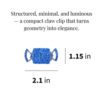 Dimension graphic for Square jaw clip; see Product details for current measurements.