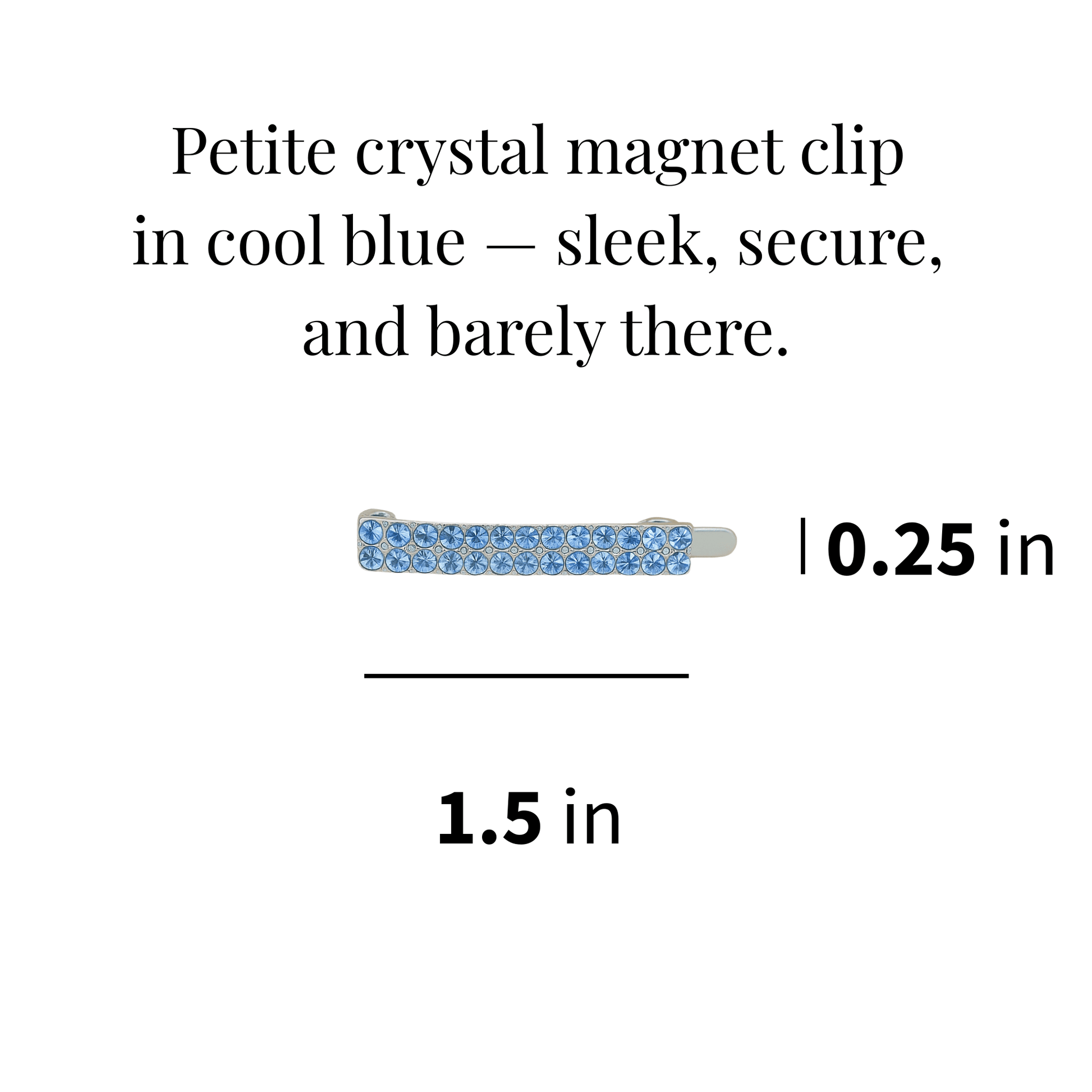 Minette Magnet Clip | Magnetic Crystal Bar Hair Pin | Luxury Crystal Hair Accessory by Haerime