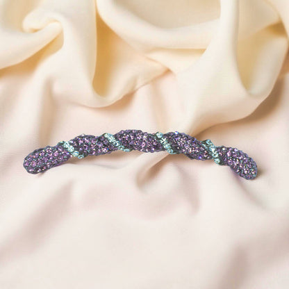 Seraphine hair comb, Purple color option, product view.