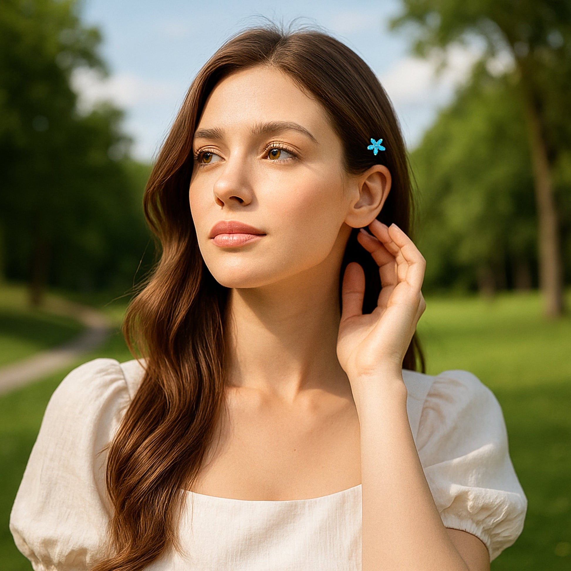 Starpetal Minis | Crystal Five - Petal Hair Pins | Luxury Crystal Hair Accessory by Haerime